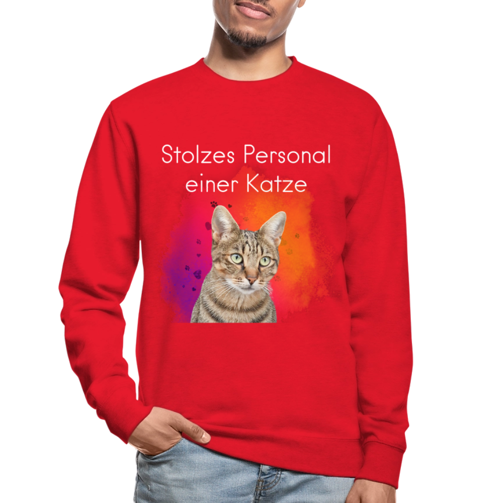Pedro's Classic Pullover Stolzes Personal einer Katze White Edition - LiNBW.