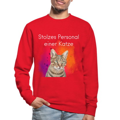 Pedro's Classic Pullover Stolzes Personal einer Katze White Edition - LiNBW.
