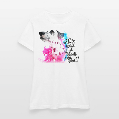 Boa's T-Shirt Splash Black Edition Life is not just black and white - Weiß