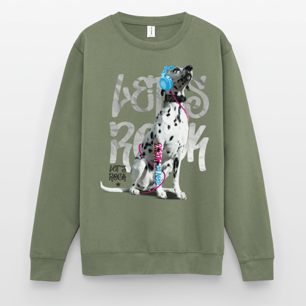 Boa's Classic Pullover Let's Rock - Armeegrün