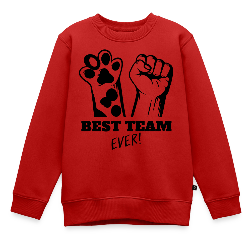 Best Team Ever Pullover Black Edition - Rot