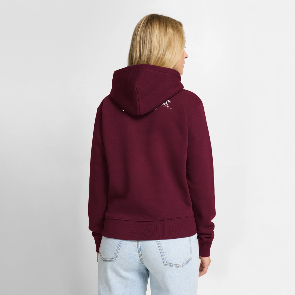 Life is not just black and white Hoodie White Edition - Burgunderrot