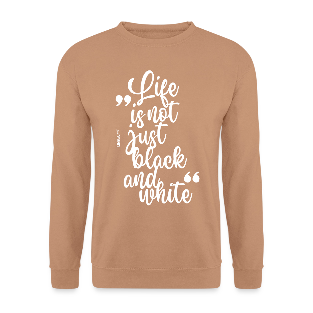 Life is not just black and white Classic Pullover White Edition - LiNBW.