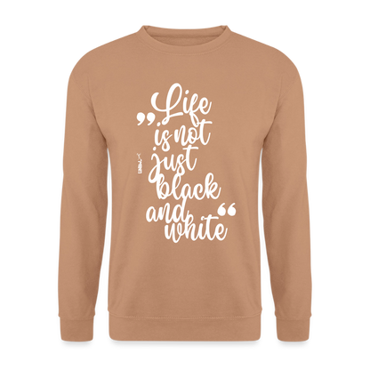 Life is not just black and white Classic Pullover White Edition - LiNBW.