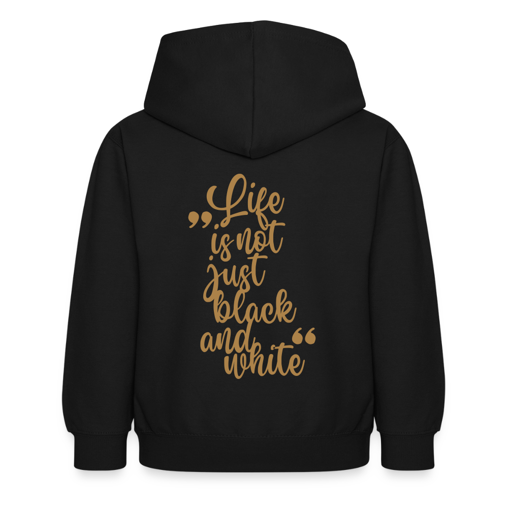 LiNBW. Crew Hoodie Life is not just black and white Edition Brown - LiNBW.