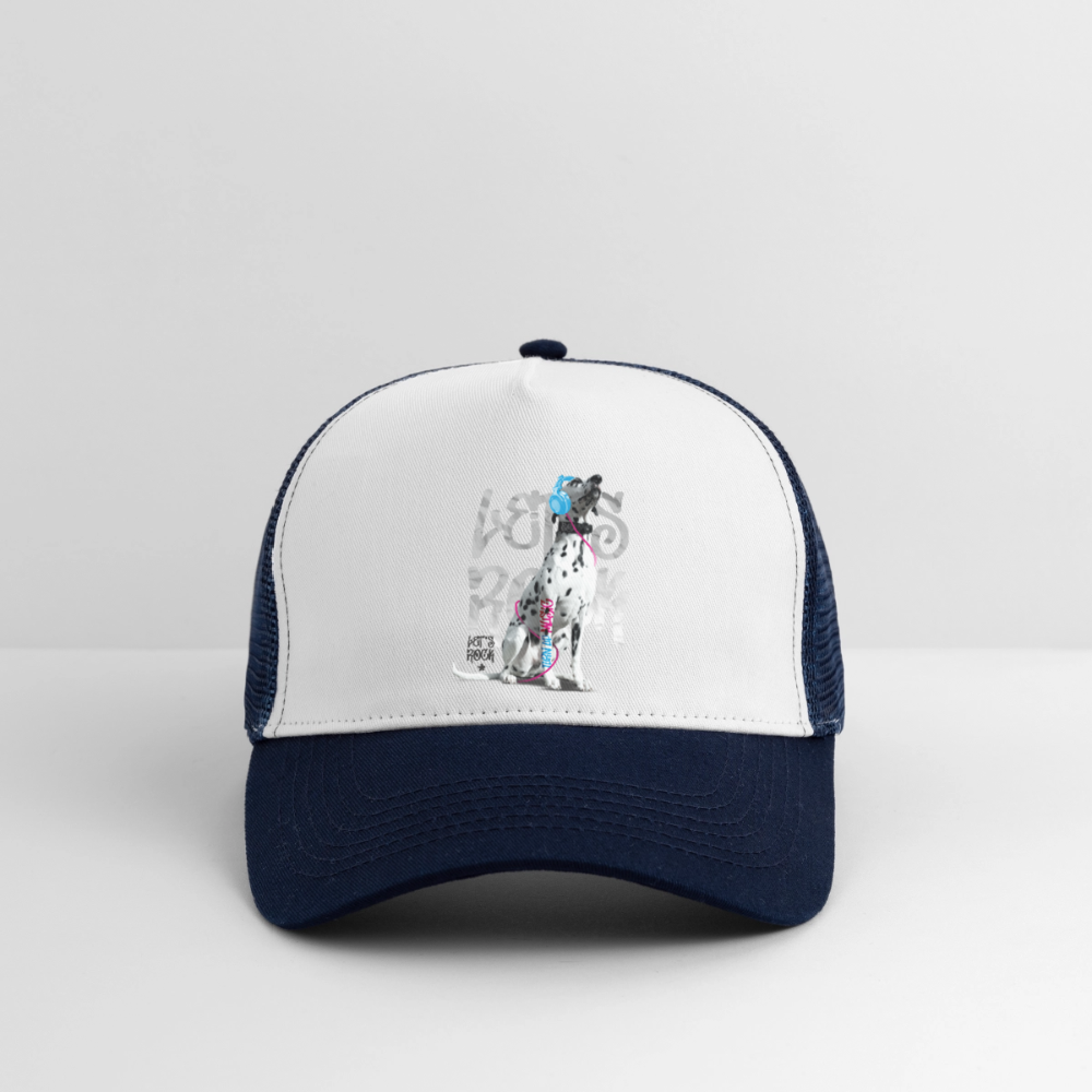Boa´s Trucker Cap Let´s Rock - Weiß/Navy