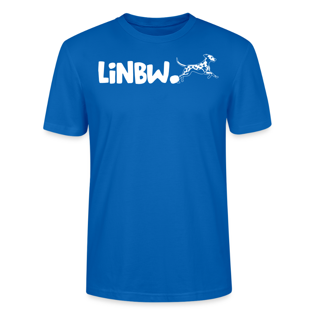 LiNBW. Unisex T-Shirt Premium Crew White Edition Life is not just black and white - Pfauenblau