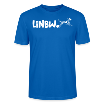 LiNBW. Unisex T-Shirt Premium Crew White Edition Life is not just black and white - Pfauenblau