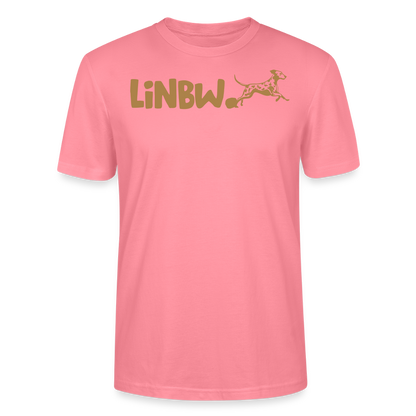 LiNBW. Unisex T-Shirt Premium Crew Brown Edition Life is not just black and white - Pink 