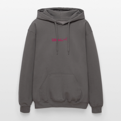 LiNBW. Crew Hoodie Pink Edition Life is not just black and white - Dunkelgrau