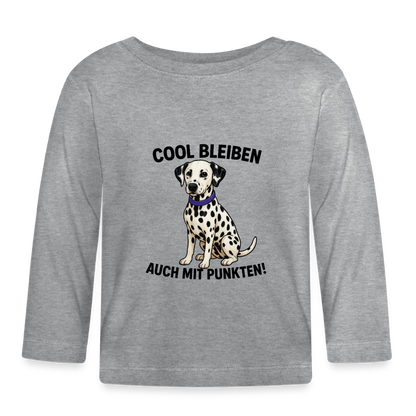 Davina´s Langarmshirt Cool bleiben auch mit Punkten - Grau meliert