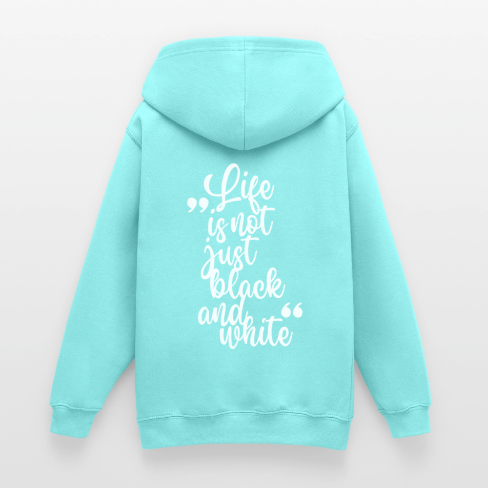LiNBW. Crew Hoodie Life is not just black and white Edition White - LiNBW.