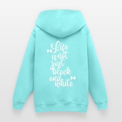 LiNBW. Crew Hoodie Life is not just black and white Edition White - LiNBW.