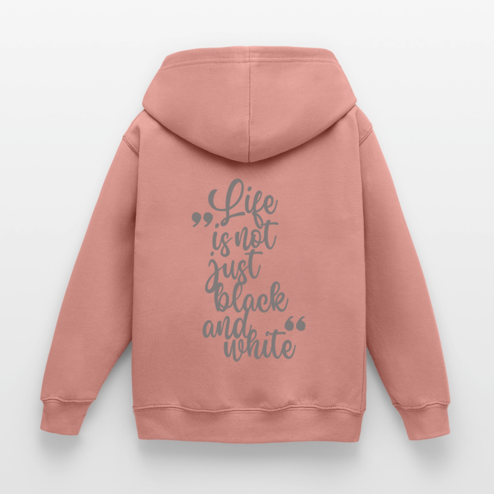 LiNBW. Crew Hoodie Life is not just black and white Edition Grey - LiNBW.