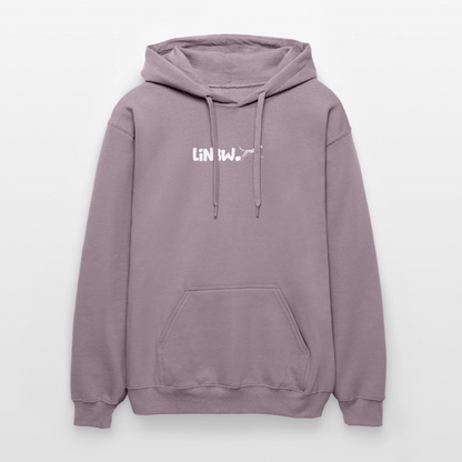LiNBW. Crew Hoodie White Edition Life is not just black and white - Lilagrau 