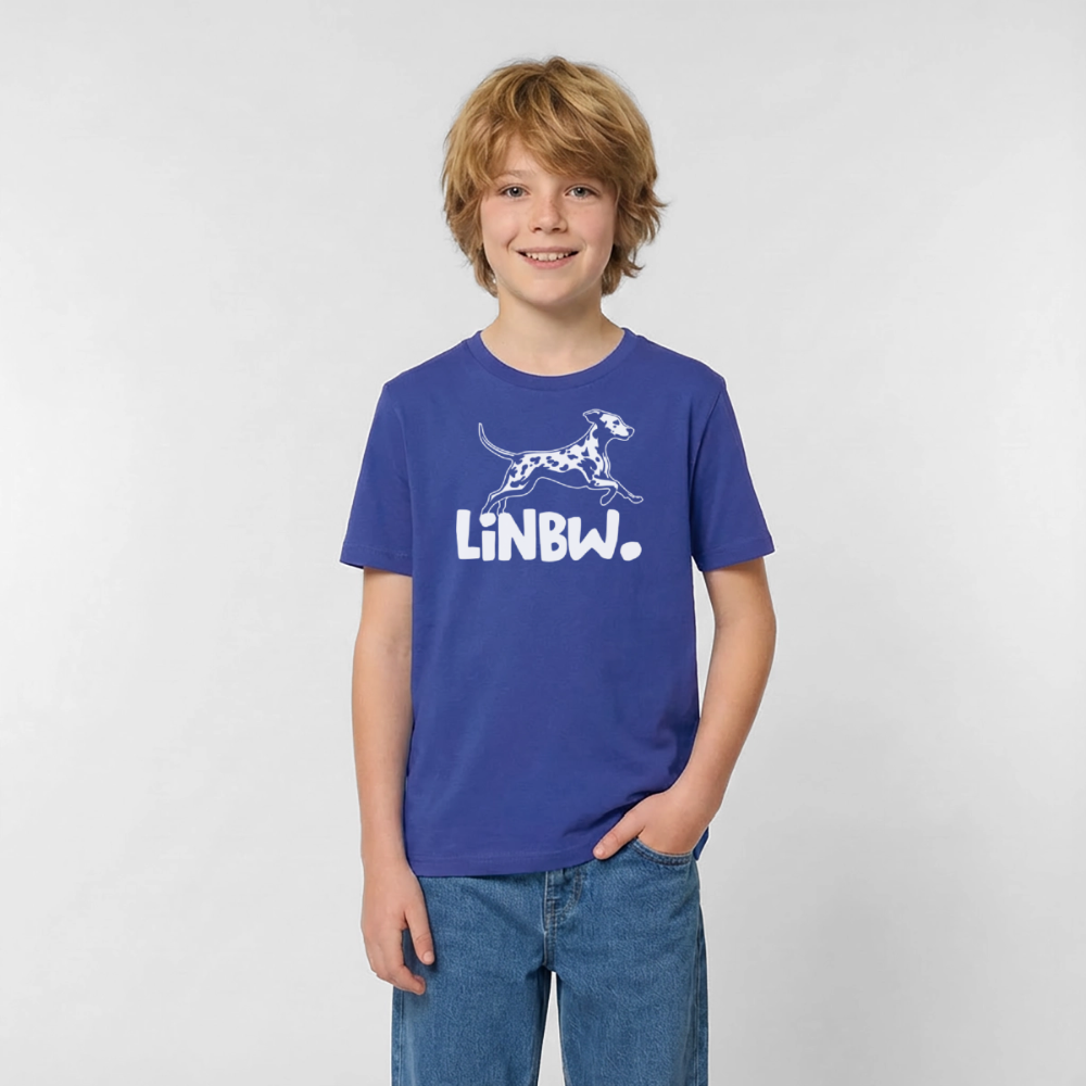 LiNBW. T-Shirt White Edition - Royalblau