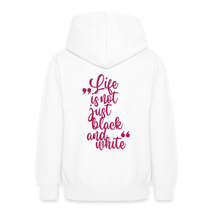 LiNBW. Crew Hoodie Life is not just black and white Edition Pink - LiNBW.