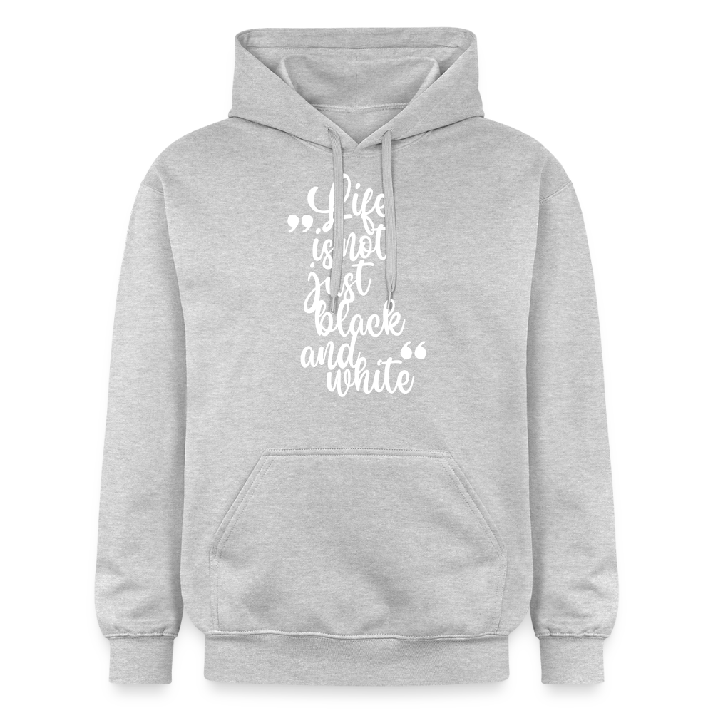 Life is not just black and white Hoodie White Edition - Hellgrau meliert