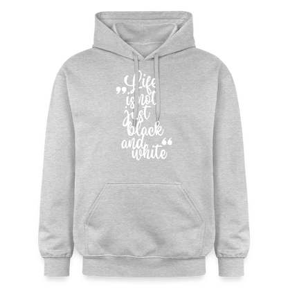 Life is not just black and white Hoodie White Edition - Hellgrau meliert
