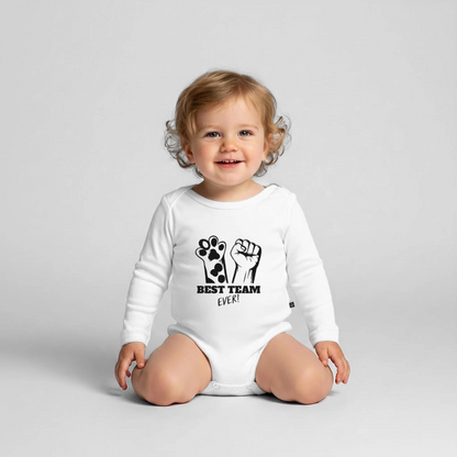 Best Team Ever Langarm-Body - Weiß
