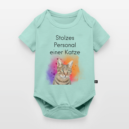Pedro´s Kurzarm-Body Stolzes Personal einer Katze Black Edition - LiNBW.