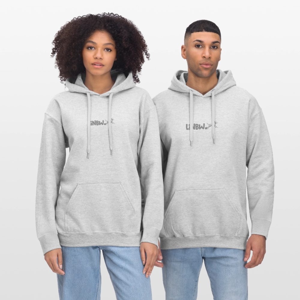 LiNBW. Crew Hoodie Grey Edition Life is not just black and white - Hellgrau meliert