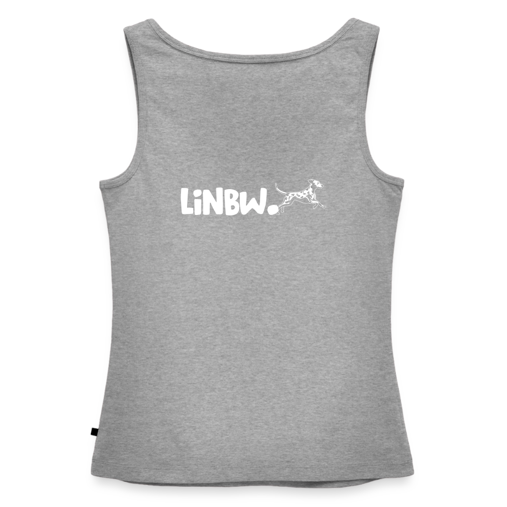 Life is not just black and white Tank Top Premium LiNBW. White Edition - Grau meliert