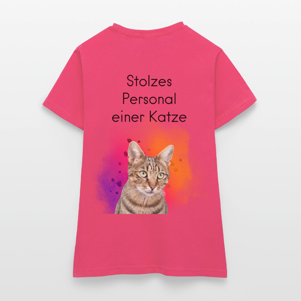 Pedro's T-Shirt CAT MOM Stolzes Personal einer Katze Black Edition - Azalea
