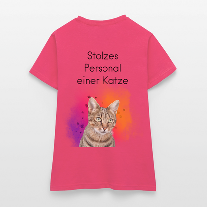 Pedro's T-Shirt CAT MOM Stolzes Personal einer Katze Black Edition - Azalea