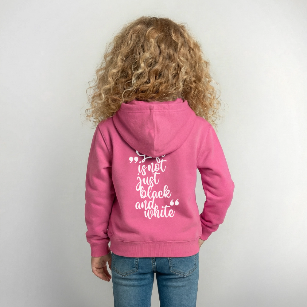 LiNBW. Crew Hoodie Life is not just black and white Edition White - LiNBW.
