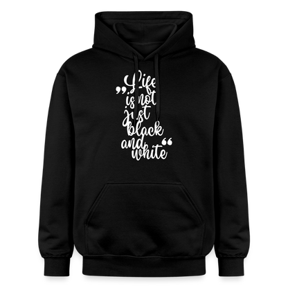 Life is not just black and white Hoodie White Edition - Schwarz