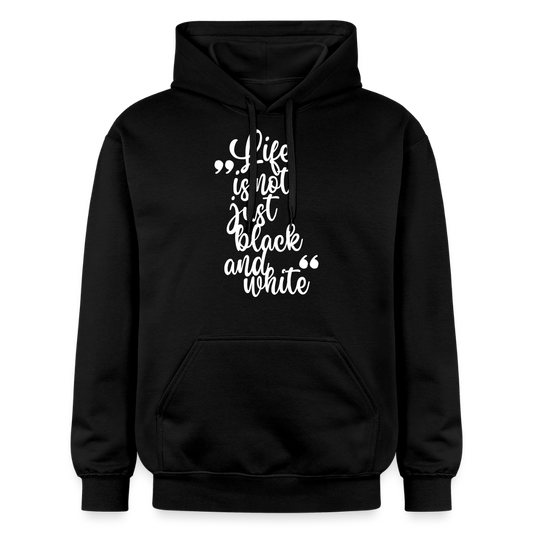 Life is not just black and white Hoodie White Edition - Schwarz
