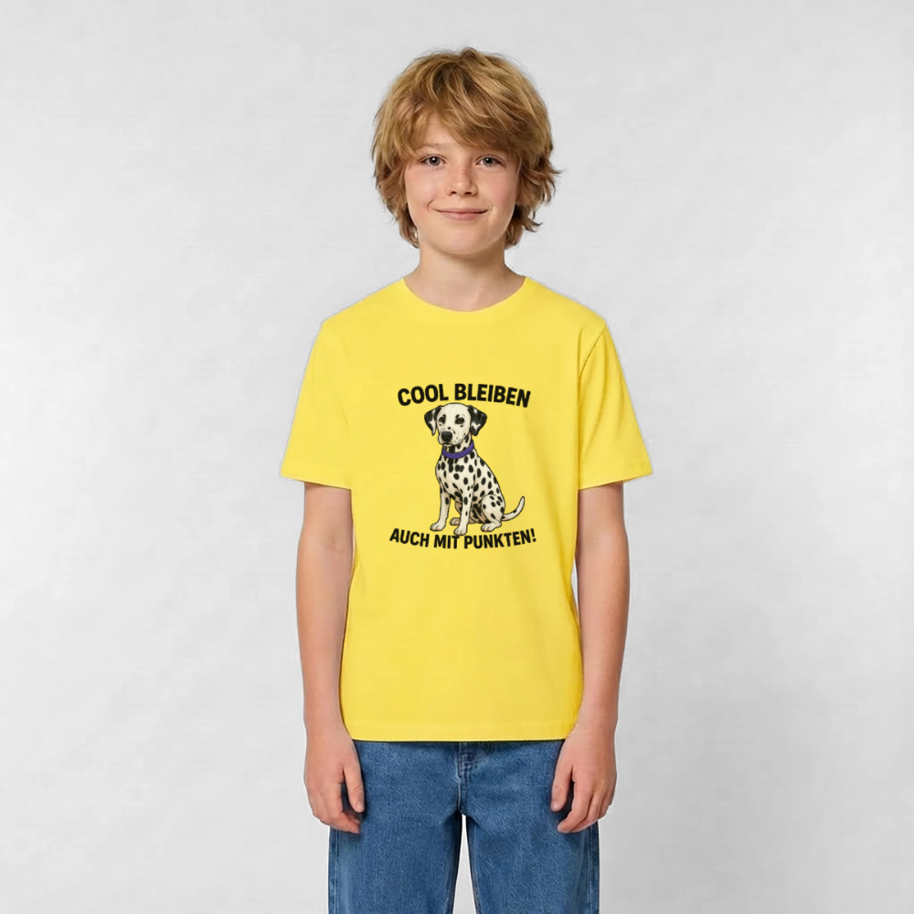 Davina's T-Shirt Cool bleiben auch mit Punkten - Gelb