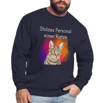 Pedro's Classic Pullover Stolzes Personal einer Katze White Edition - LiNBW.