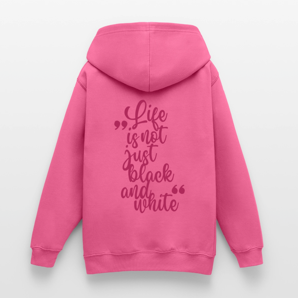 LiNBW. Crew Hoodie Life is not just black and white Edition Pink - LiNBW.