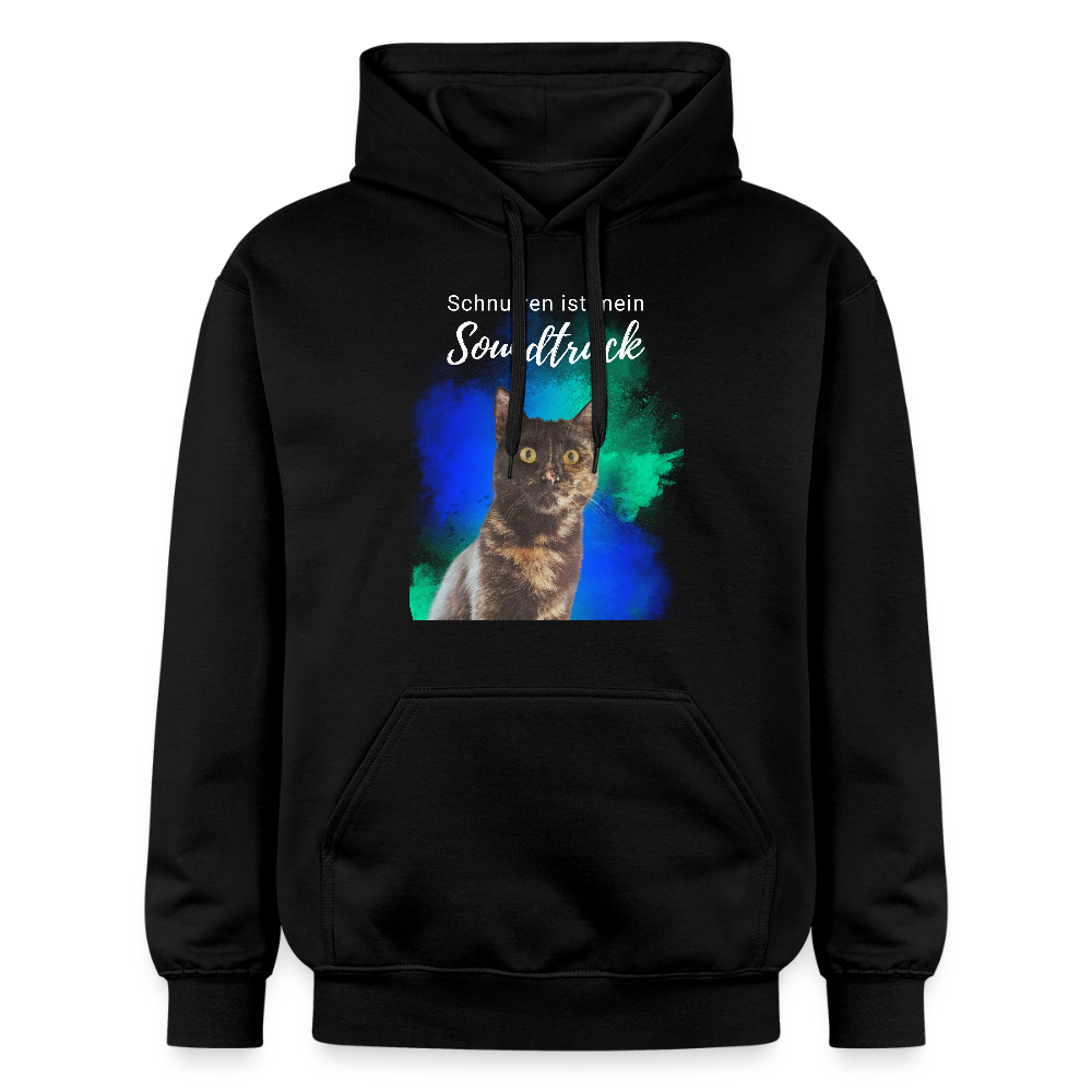 Nala's Hoodie Schnurren ist mein Soundtrack White Edition - Schwarz