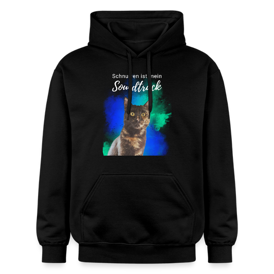 Nala's Hoodie Schnurren ist mein Soundtrack White Edition - Schwarz
