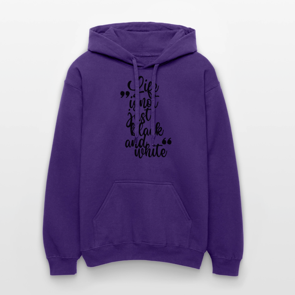 Life is not just black and white Hoodie Black Edition - Lila