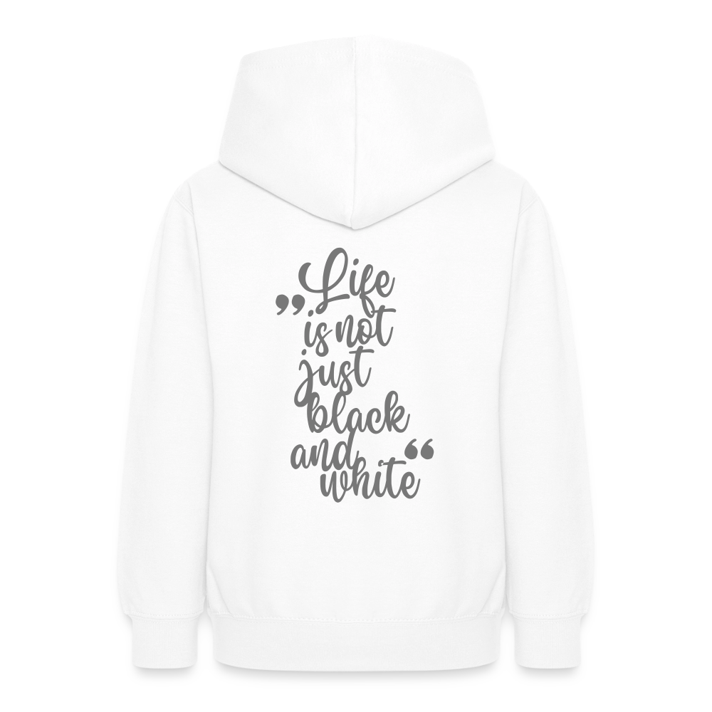 LiNBW. Crew Hoodie Life is not just black and white Edition Grey - LiNBW.