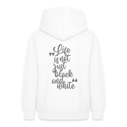 LiNBW. Crew Hoodie Life is not just black and white Edition Grey - LiNBW.