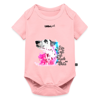 Boa´s Kurzarm-Body Splash Life is not just black and white Edition Black - Rosa