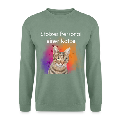 Pedro's Classic Pullover Stolzes Personal einer Katze White Edition - LiNBW.
