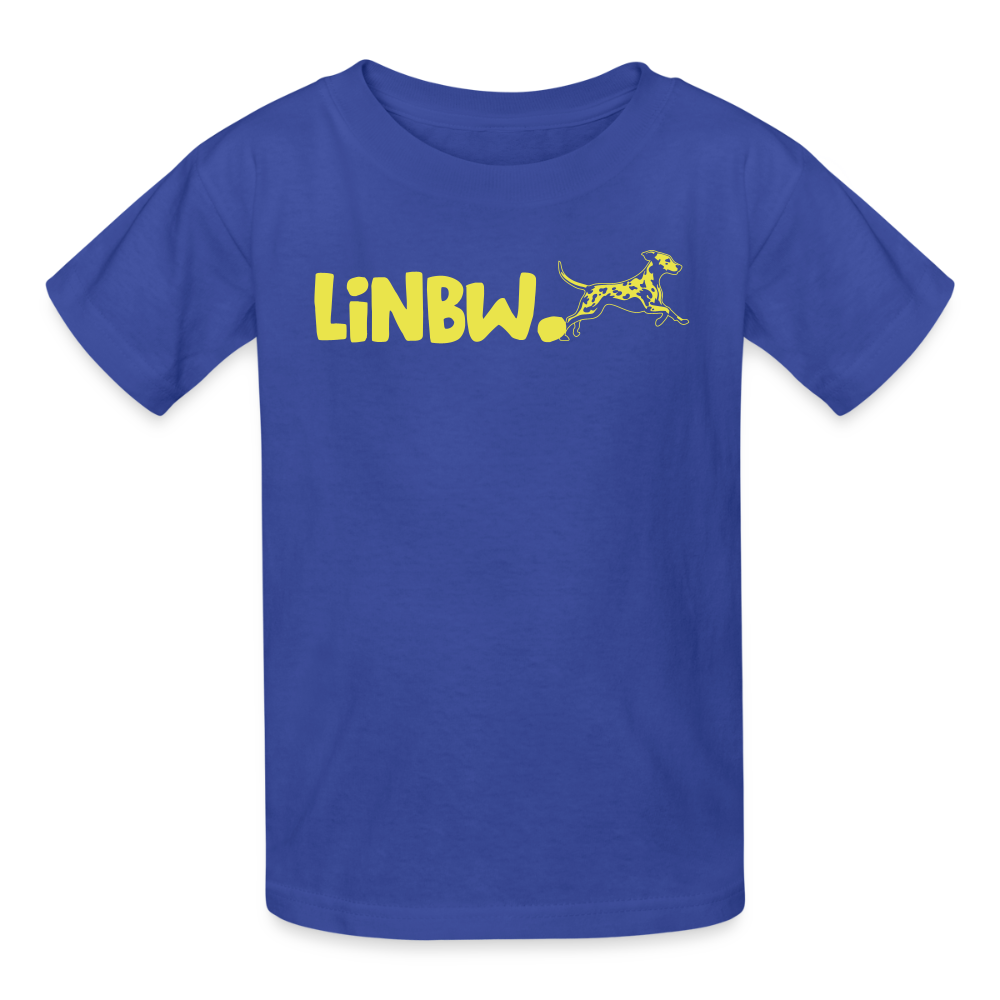 LiNBW. Crew T-Shirt Yellow Edition Life is not just black and white - Royalblau