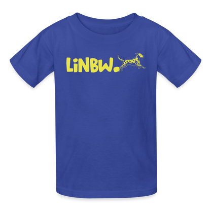 LiNBW. Crew T-Shirt Yellow Edition Life is not just black and white - Royalblau
