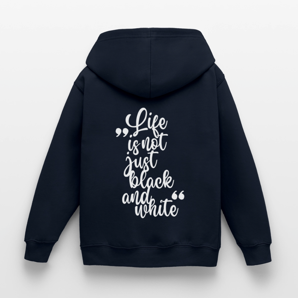LiNBW. Crew Hoodie Life is not just black and white Edition White - LiNBW.