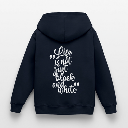 LiNBW. Crew Hoodie Life is not just black and white Edition White - LiNBW.