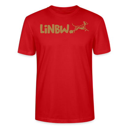LiNBW. Unisex T-Shirt Premium Crew Brown Edition Life is not just black and white - Rot