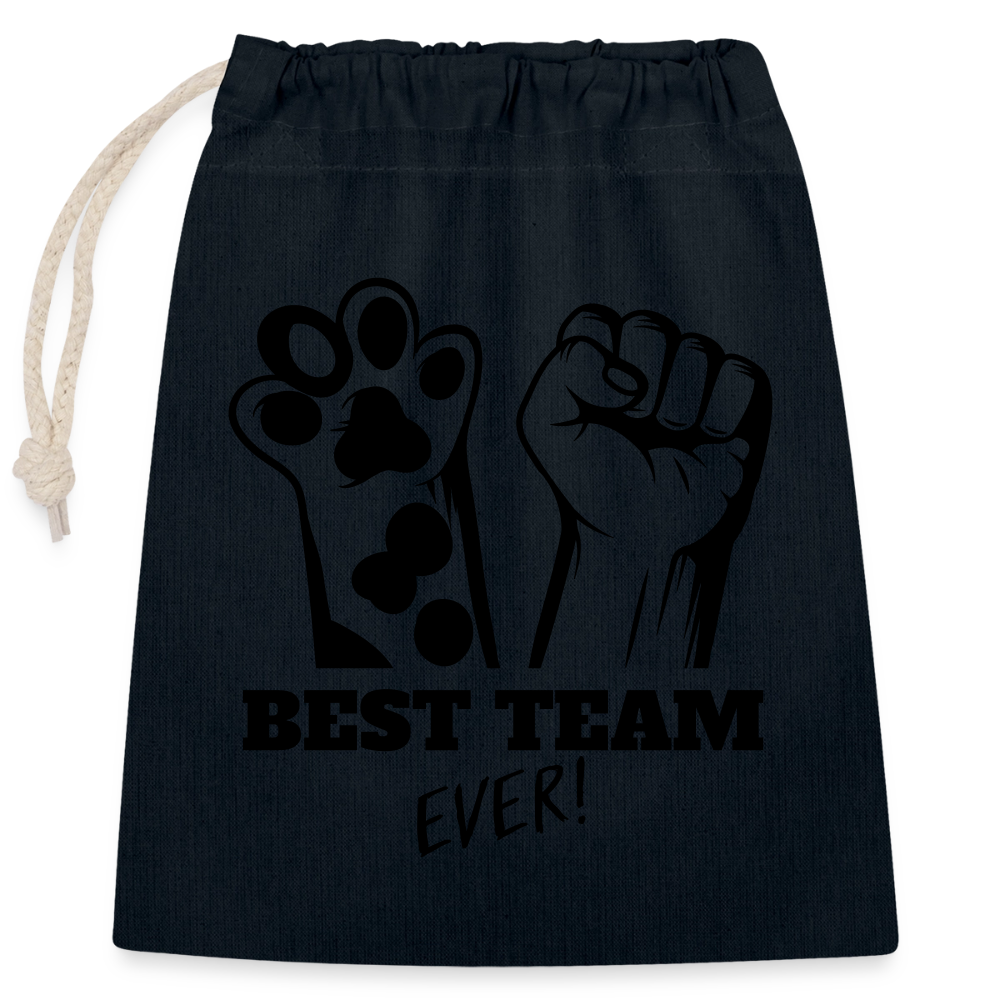 Best Team Ever Baumwollbeutel Black Edition - Navy