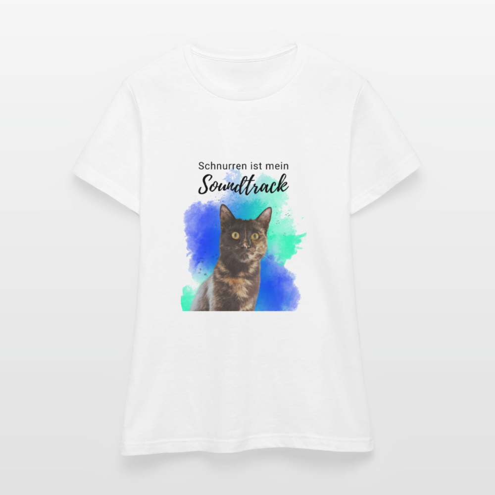Nala's T-Shirt Schnurren ist mein Soundtrack Black Edition - Weiß