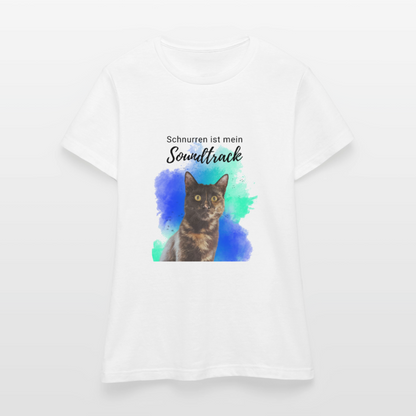 Nala's T-Shirt Schnurren ist mein Soundtrack Black Edition - Weiß
